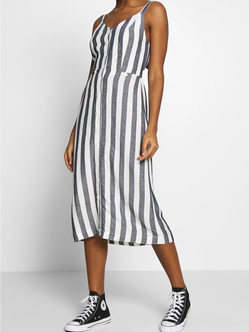 SUPERDRY Eden Button-Down A-line Linen Dress